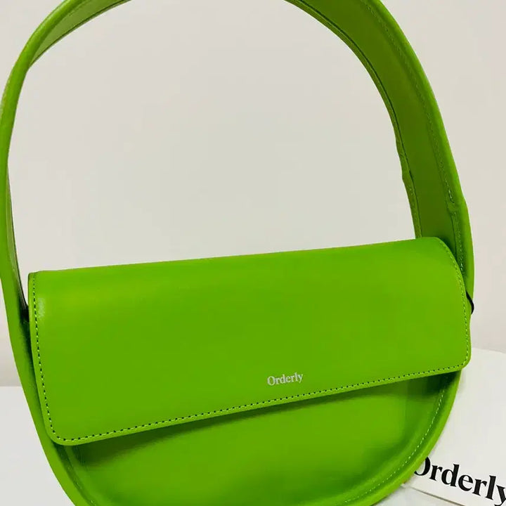 [BUNJANG] Orderly Green Leather Shoulder Bag / [새상품] 소가죽 올더리 Orderly 그린 숄더백
