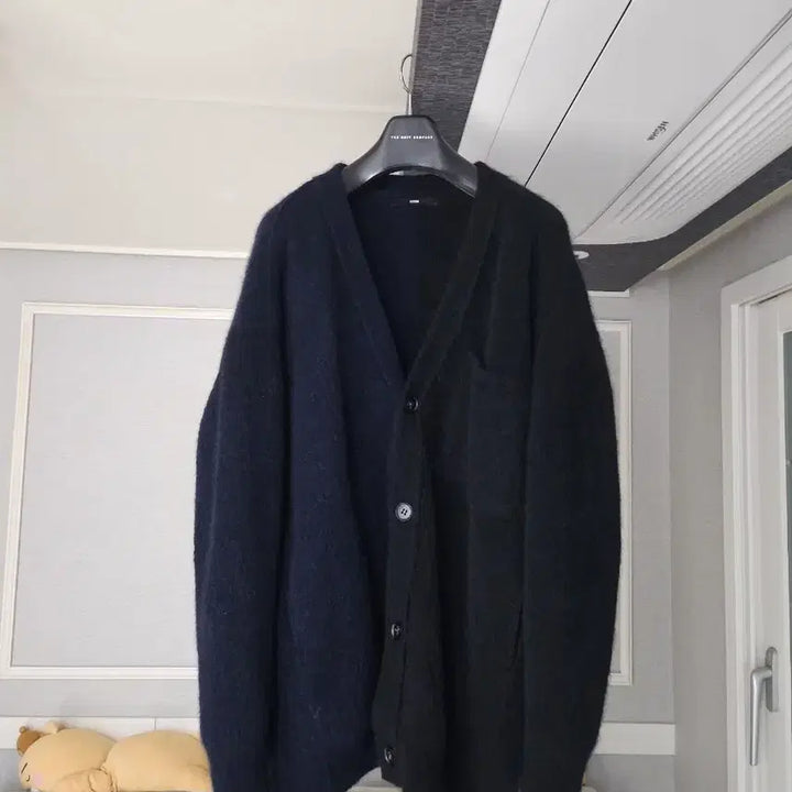 [BUNJANG] System Homme Mohair Knit Cardigan Oversized Fit M / [거의 새것] 시스템옴므 모헤어 니트 가디건 오버핏 M