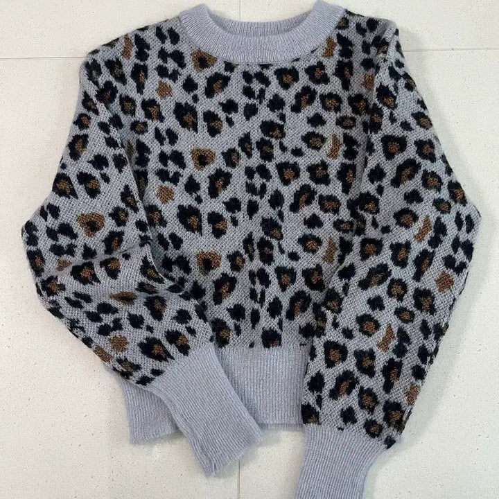 [BUNJANG] Opening Ceremony Leopard Knit Sweater / 오프닝 세레모니 opening ceremony 레오파드 니트