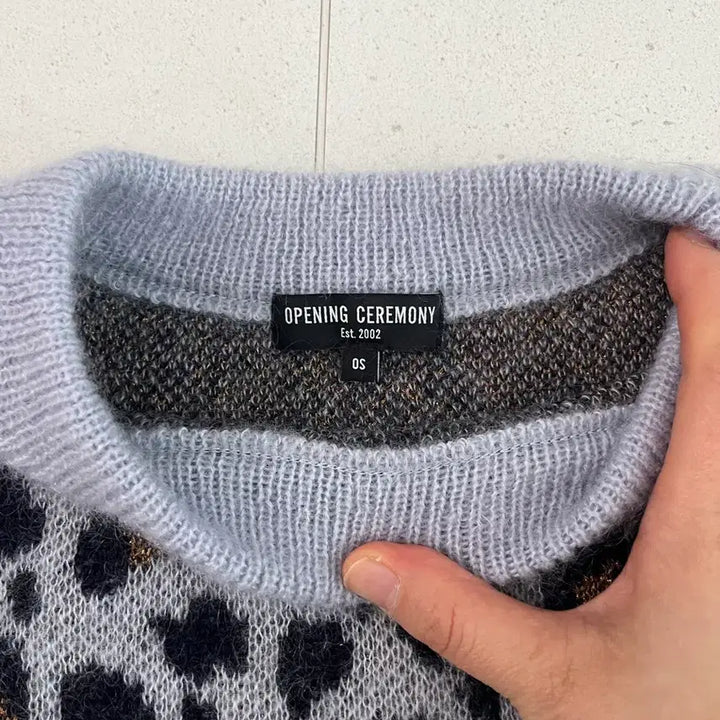 [BUNJANG] Opening Ceremony Leopard Knit Sweater / 오프닝 세레모니 opening ceremony 레오파드 니트