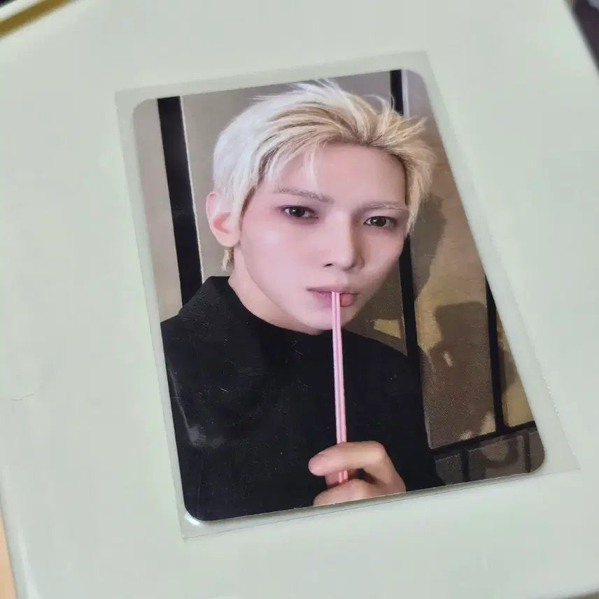 에이티즈 여상 포카 오픽 음료 빨대 스트로우