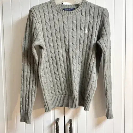 [BUNJANG] Polo Ralph Lauren Cable Knit Sweater Size S / POLO 폴로 랄프로렌 케이블 니트 S 새상품급