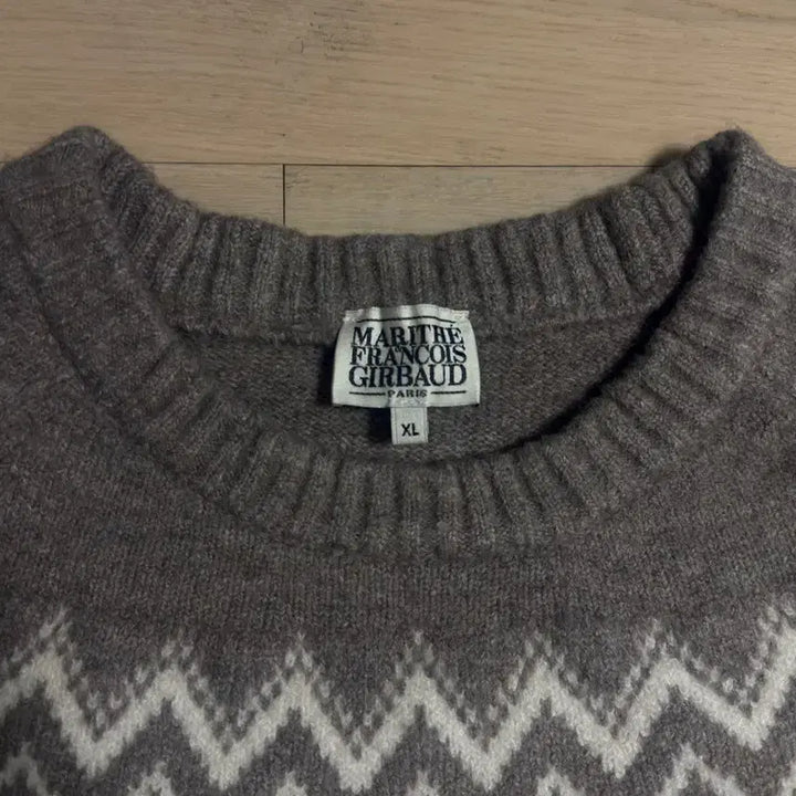 [BUNJANG] Marithe Fairisle Crew Neck Knit Pullover / 마리떼 / FAIRISLE CREW NECK KNIT PULLOVER