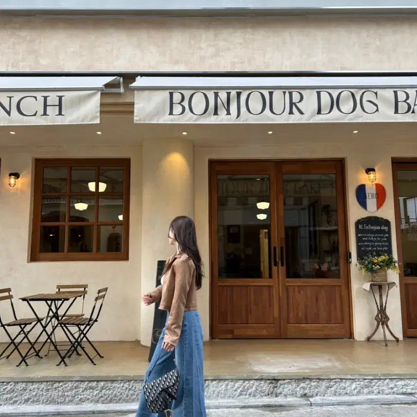 [BUNJANG] UZZ Point Suede Crop Jacket / 유즈 포인트 스웨이드 크롭 자켓