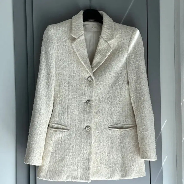 [BUNJANG] Ivory Tweed Jacket / 우아한 아이보리 트위드 자켓