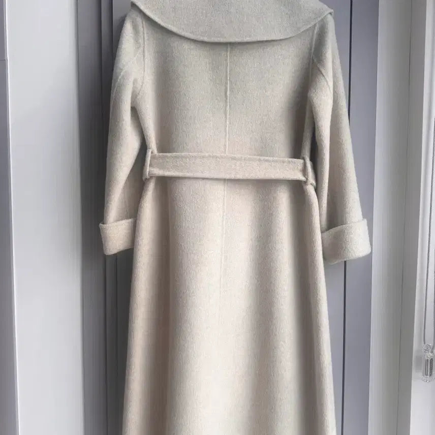 [BUNJANG] Handmade Long Coat / 고급 여리 리얼 핸드메이드 롱코트 새상품급