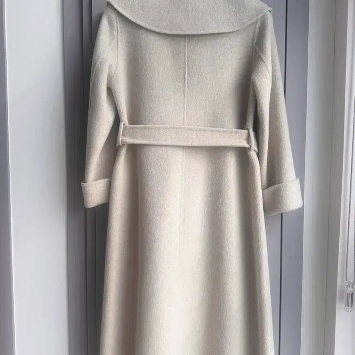 [BUNJANG] Handmade Long Coat / 고급 여리 리얼 핸드메이드 롱코트 새상품급