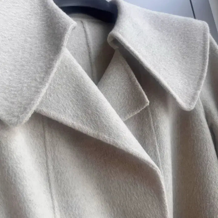 [BUNJANG] Handmade Long Coat / 고급 여리 리얼 핸드메이드 롱코트 새상품급