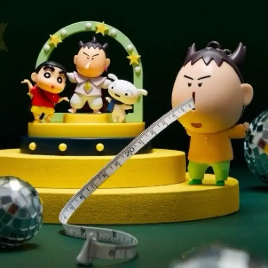 [BUNJANG] CGV Myeonggu Tape Measure Keyring Figure / (새상품) 한정판 CGV 맹구 줄자 키링 짱구는 못말려 가챠 피규어