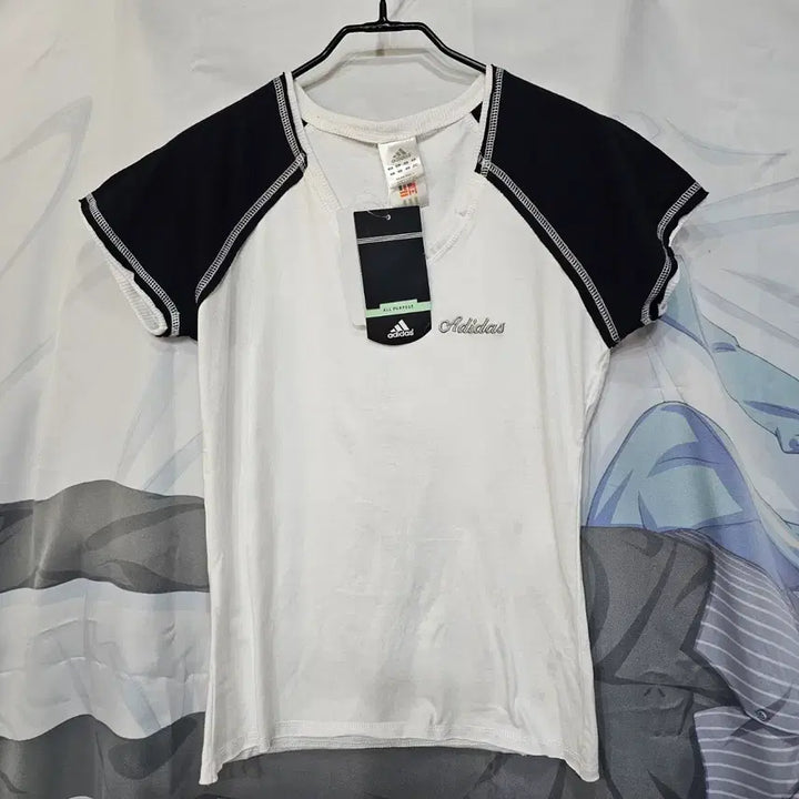 [BUNJANG] Adidas White and Black T-shirt / 아디다스 흰검  티셔츠