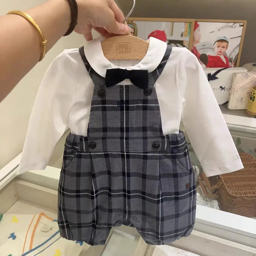 [BUNJANG] Baby Special New Check Bodysuit Set / (새)닥스베이비 SPECIAL 뉴체크 바디수트 SET