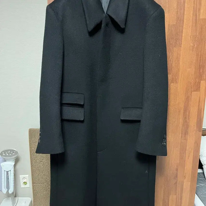 [BUNJANG] MAMAGARI 24FW Oversized Wool Mac Coat Black Size 48 / 마마가리 24FW 오버사이즈 울 코트 맥코트 블랙 48사이즈