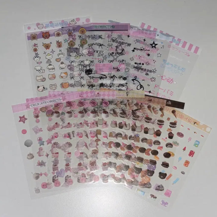 [BUNJANG] Assorted Decorative Stickers Bundle Set / 다꾸 스티커6 일괄판매