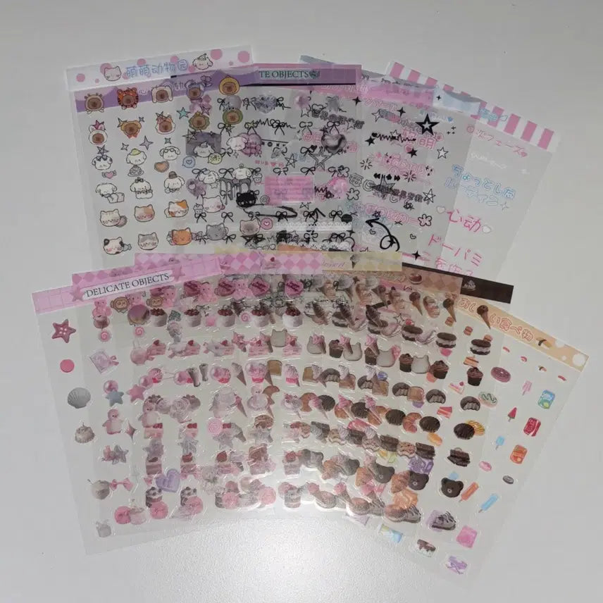 [BUNJANG] Assorted Decorative Stickers Bundle Set / 다꾸 스티커6 일괄판매