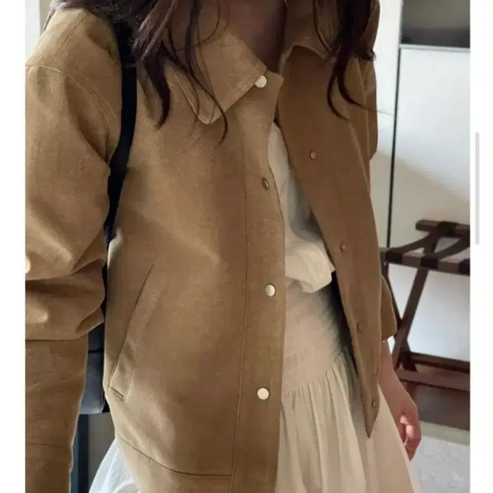 [BUNJANG] Bronze Wholesale Tech Suede Jacket / 브론즈 도매텍 스웨이드자켓