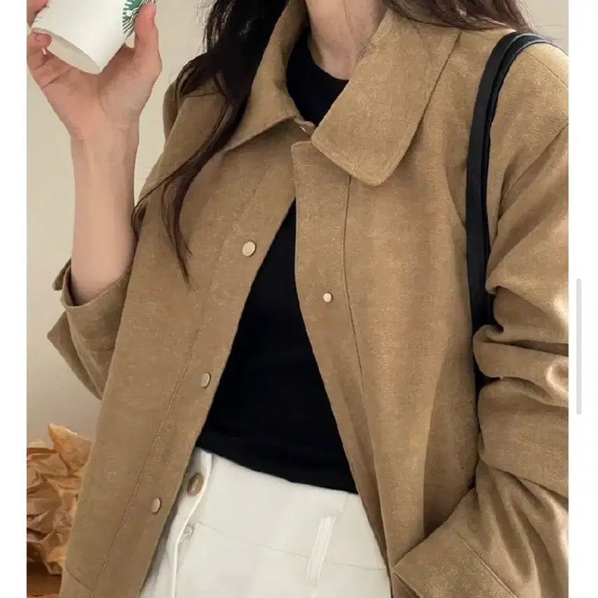 [BUNJANG] Bronze Wholesale Tech Suede Jacket / 브론즈 도매텍 스웨이드자켓