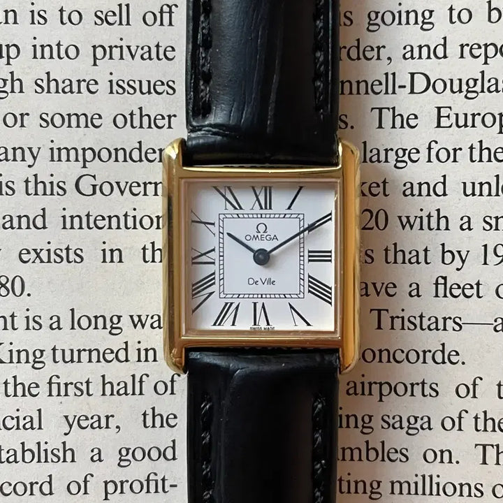 [BUNJANG] Omega Tank Gold Plated Vintage Watch / 오메가 탱크 수동 골드 빈티지 시계