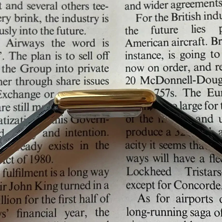 [BUNJANG] Omega Tank Gold Plated Vintage Watch / 오메가 탱크 수동 골드 빈티지 시계