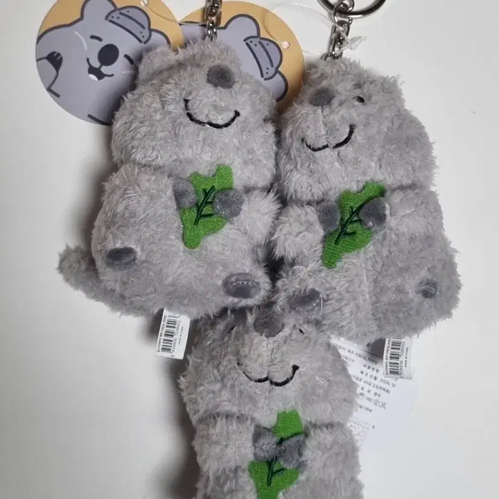 [BUNJANG] Leaf Quokka Jeju Stone Grandpa Keychain Plush / 잎사귀 쿼카 제주 하르방 키링 인형