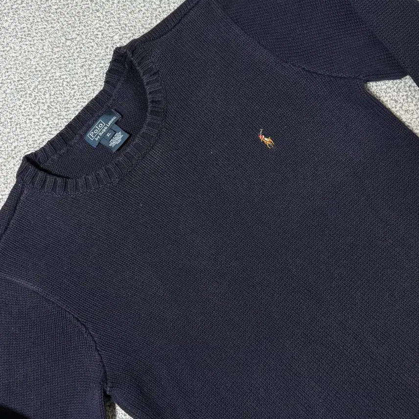 [BUNJANG] Polo Ralph Lauren Navy Knit Sweater / 폴로 랄프로렌 니트 네이비 여성용