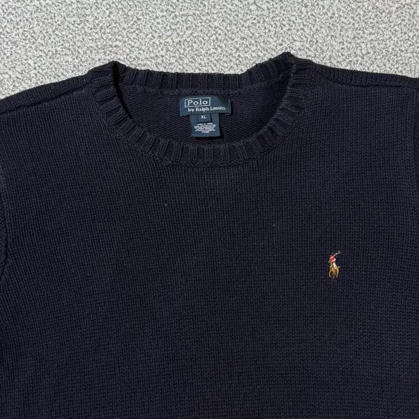 [BUNJANG] Polo Ralph Lauren Navy Knit Sweater / 폴로 랄프로렌 니트 네이비 여성용