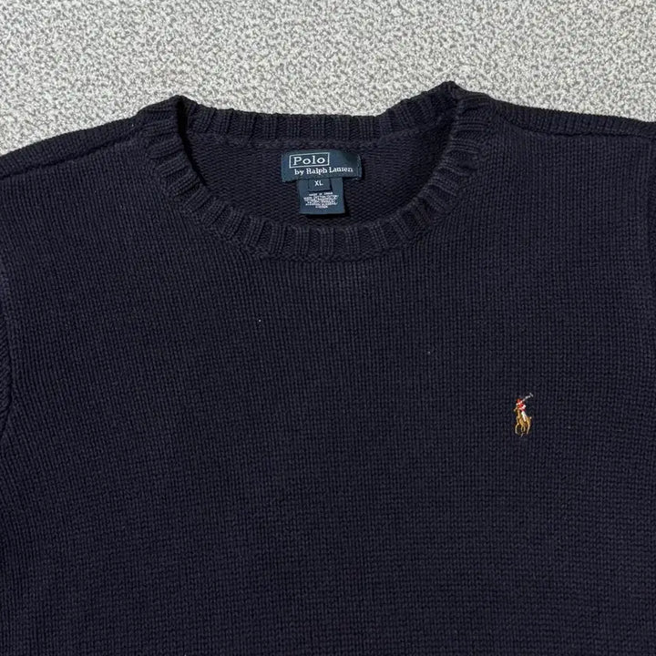 [BUNJANG] Polo Ralph Lauren Navy Knit Sweater / 폴로 랄프로렌 니트 네이비 여성용