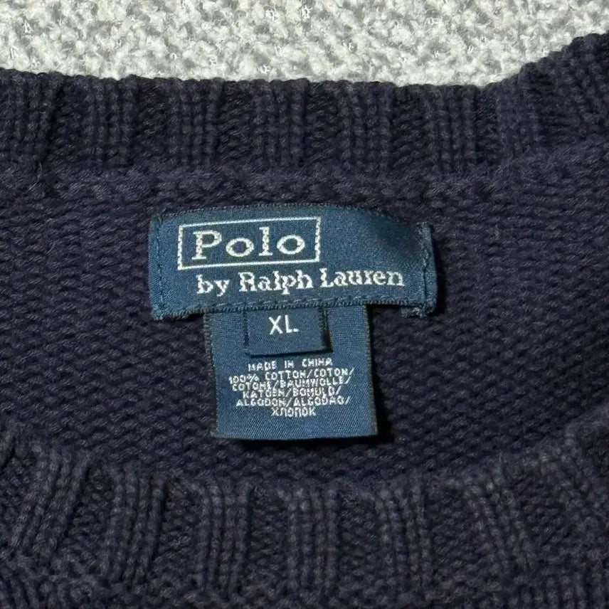 [BUNJANG] Polo Ralph Lauren Navy Knit Sweater / 폴로 랄프로렌 니트 네이비 여성용