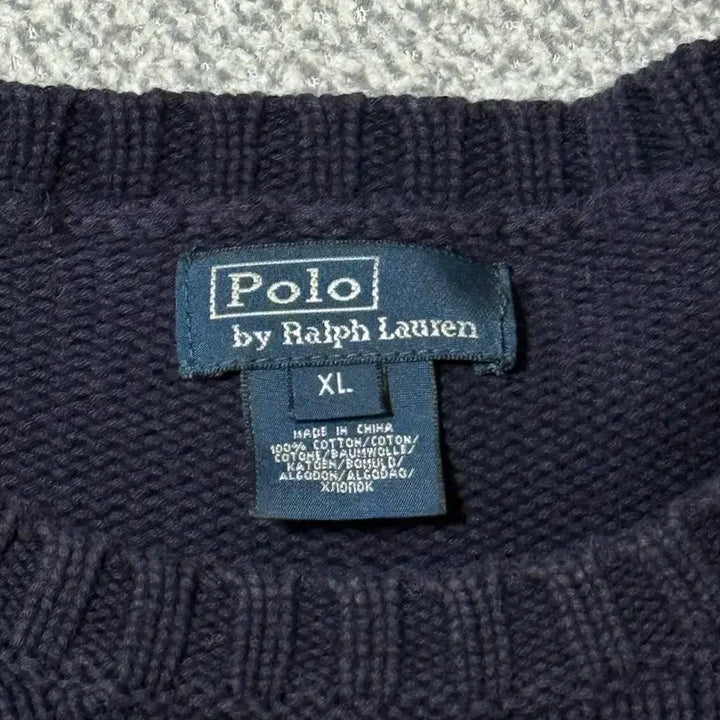 [BUNJANG] Polo Ralph Lauren Navy Knit Sweater / 폴로 랄프로렌 니트 네이비 여성용