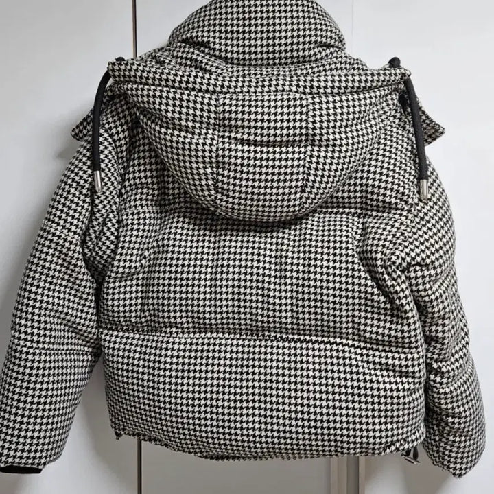 [BUNJANG] Ami Houndstooth Check Pattern Padded Jacket / 아미 하운즈투스 체크 패턴 패딩