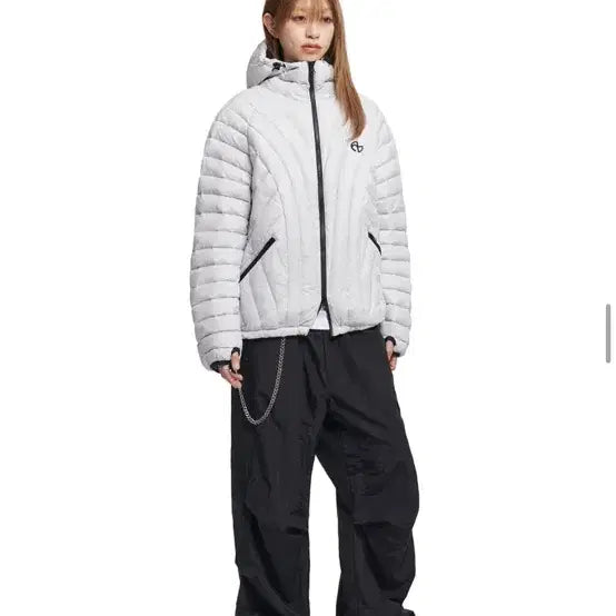 [BUNJANG] No.Manual Nubess Duck Down Glossy Gray Lightweight Padded Jacket / 노매뉴얼 누베스 덕다운 글로시그레이 경량패딩