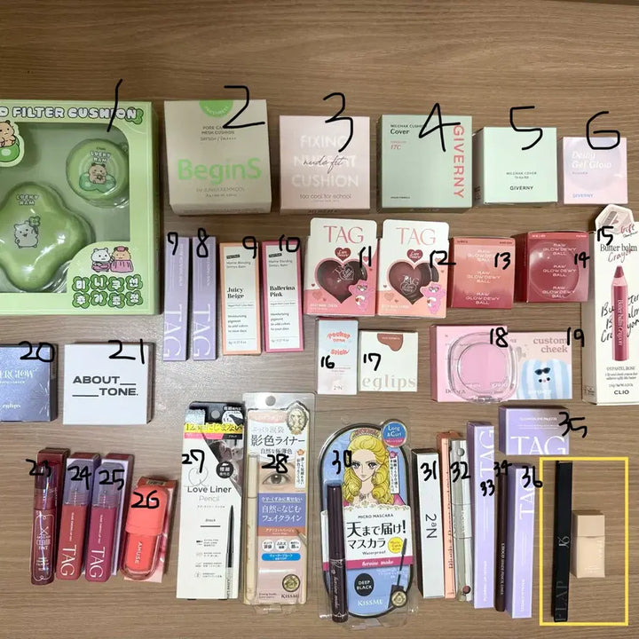 [BUNJANG] Cosmetics Bundle Set / ₩1500~ [색조] 쿠션 / 블러셔 / 틴트 / 하이라이터 / 마스카라