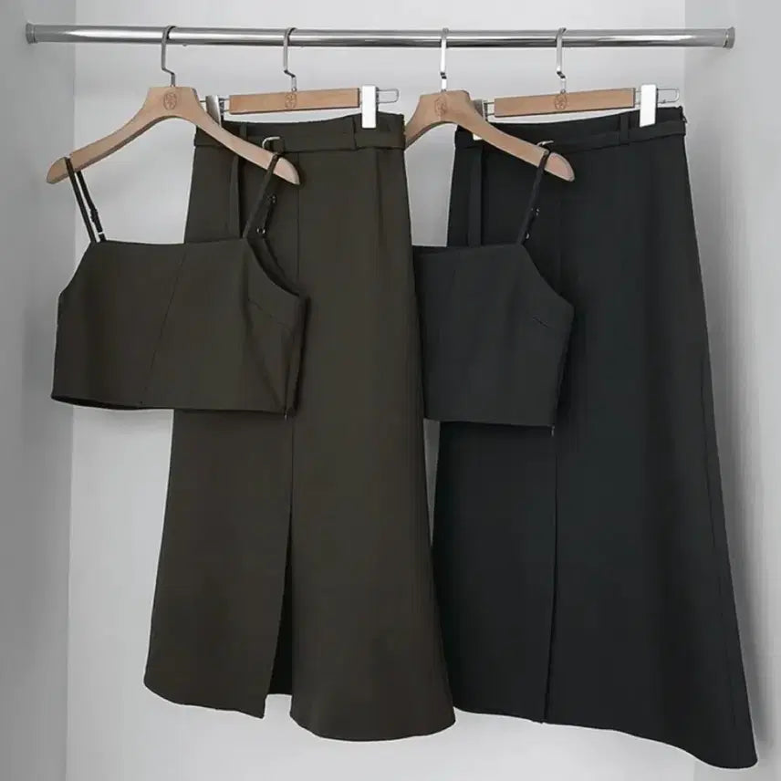 [BUNJANG] Lili&amp;Co Inative Bustier Mermaid Long Skirt Two-Piece Set / 리리앤코 이네티브 뷔스티에 머메이드 롱스커트 투피스 세트 하객룩 에이블리