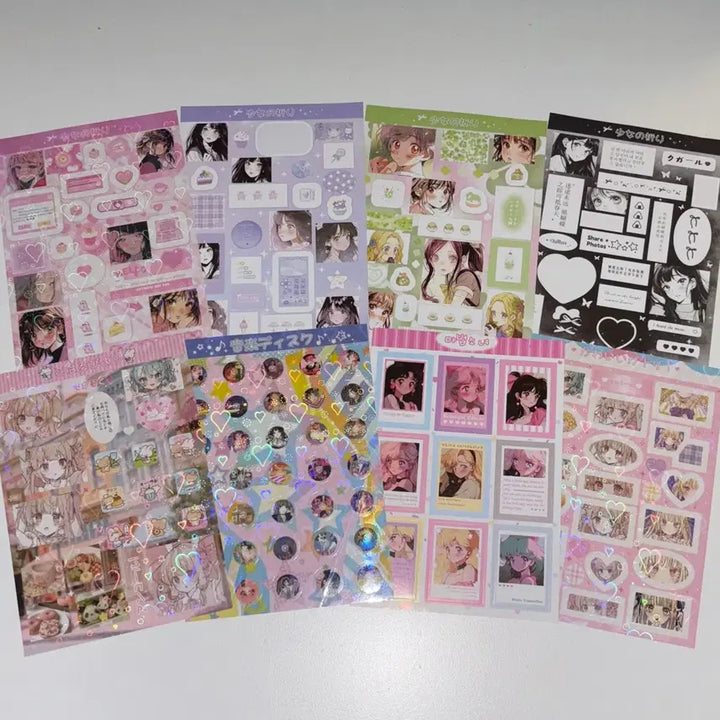 [BUNJANG] Assorted Decorative Stickers Bundle Set / 다꾸 스티커7 일괄판매