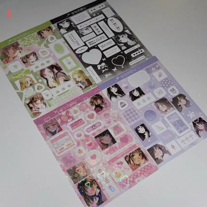 [BUNJANG] Assorted Decorative Stickers Bundle Set / 다꾸 스티커7 일괄판매