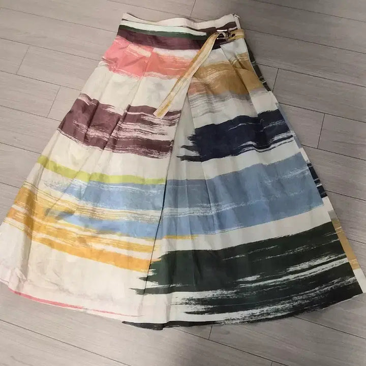 [BUNJANG] Vivienne Westwood Anglomania Drawing Pattern Belt Skirt / 비비안 웨스트우드 앵글로매니아 드로잉 패턴 벨트 스커트
