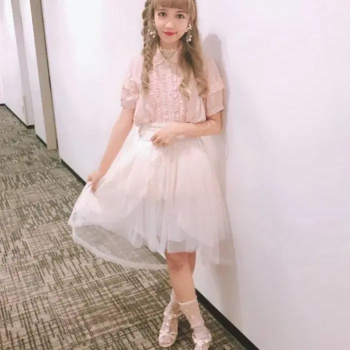 [BUNJANG] Axes Femme Lace Skirt / 일본브랜드 엑시즈팜 스커트