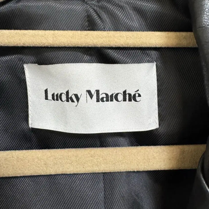 [BUNJANG] Lucky Marche Cropped Leather Bomber Jacket / (새상품) 럭키마르쉐 크롭가죽봄버자켓