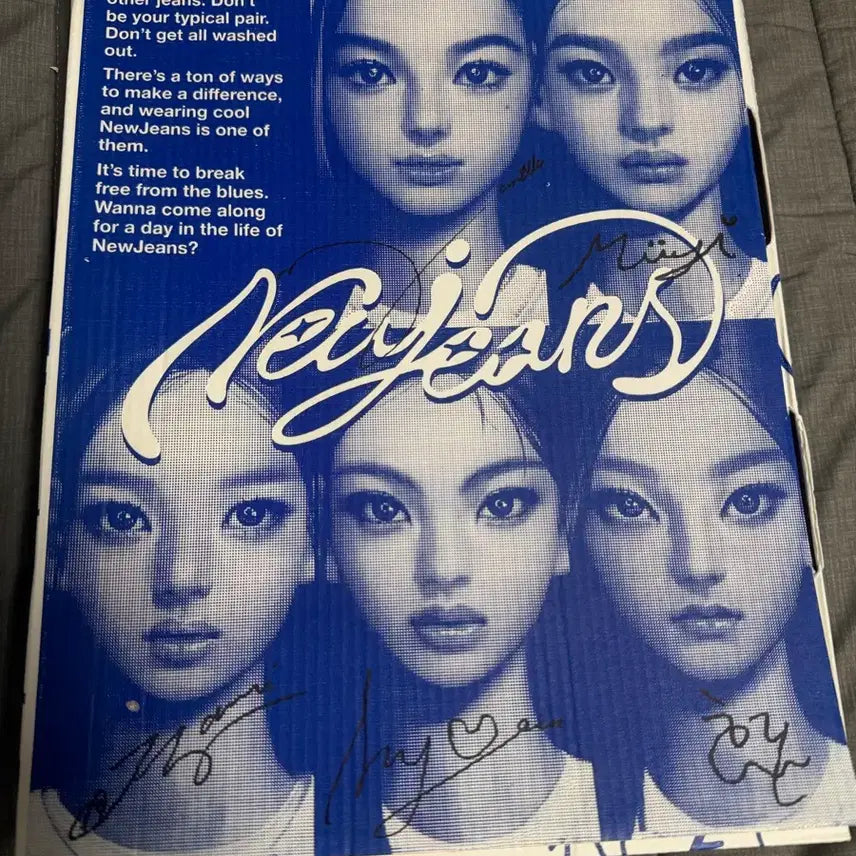 뉴진스 NewJeans 친필싸인 블루북