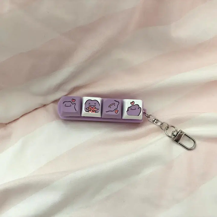 [BUNJANG] Pokemon Metamon CU Keycap Keyring / 포켓몬 빼빼로데이 CU 변신 메타몽 키캡 키링