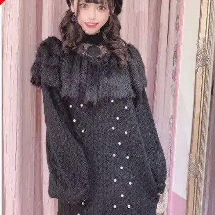 [BUNJANG] Swankiss Black Dress / 일본브랜드 스완키스 원피스