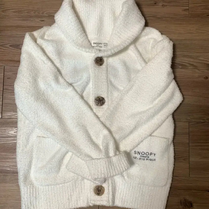 [BUNJANG] Gelato Pique Snoopy Cardigan / 젤라또피케 스누피 가디건 화이트