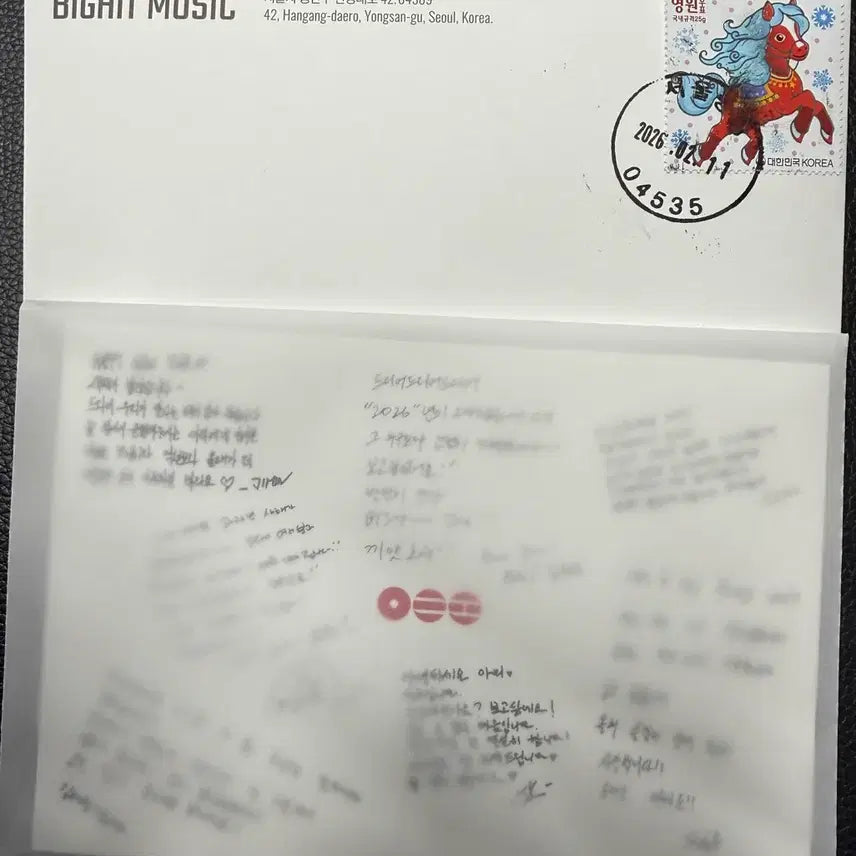 [BUNJANG] BTS Gold Membership Postcard / BTS 방탄소년단 골드 멤버십 엽서