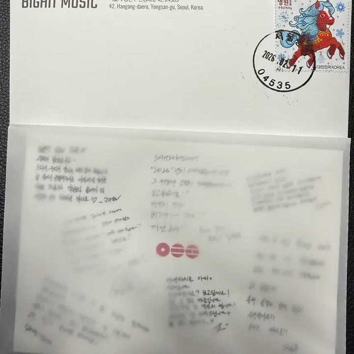 [BUNJANG] BTS Gold Membership Postcard / BTS 방탄소년단 골드 멤버십 엽서