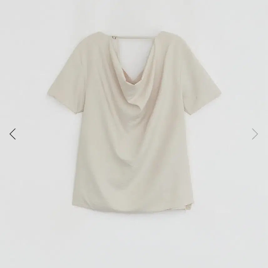 [BUNJANG] Lowtide CUPRO DRAPE TOP [BEIGE] / Lowtide 로우타이드 CUPRO DRAPE TOP [BEIGE]