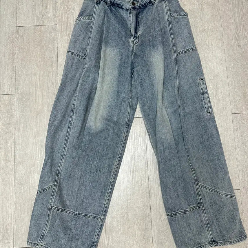 [BUNJANG] Began 202 Veneta Denim Pants Light Blue / 비긴202 베네타 데님 팬츠 연청 2