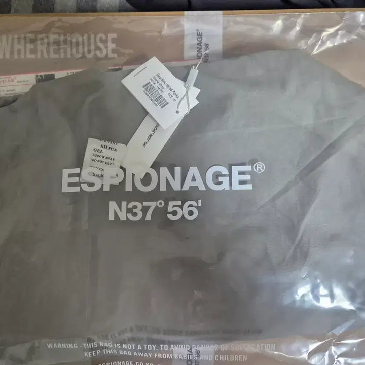 [BUNJANG] Espionage Mountain Windbreaker Stone Gray M / 에스피오나지 마운틴 윈드파카(바람막이) 스톤그레이 M