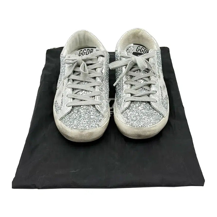 [BUNJANG] Golden Goose Superstar Silver Glitter Sneakers / 골든구스 Golden Goose 슈퍼스타 실버 글리터 스니커즈 35
