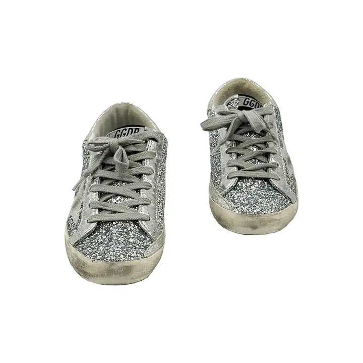[BUNJANG] Golden Goose Superstar Silver Glitter Sneakers / 골든구스 Golden Goose 슈퍼스타 실버 글리터 스니커즈 35