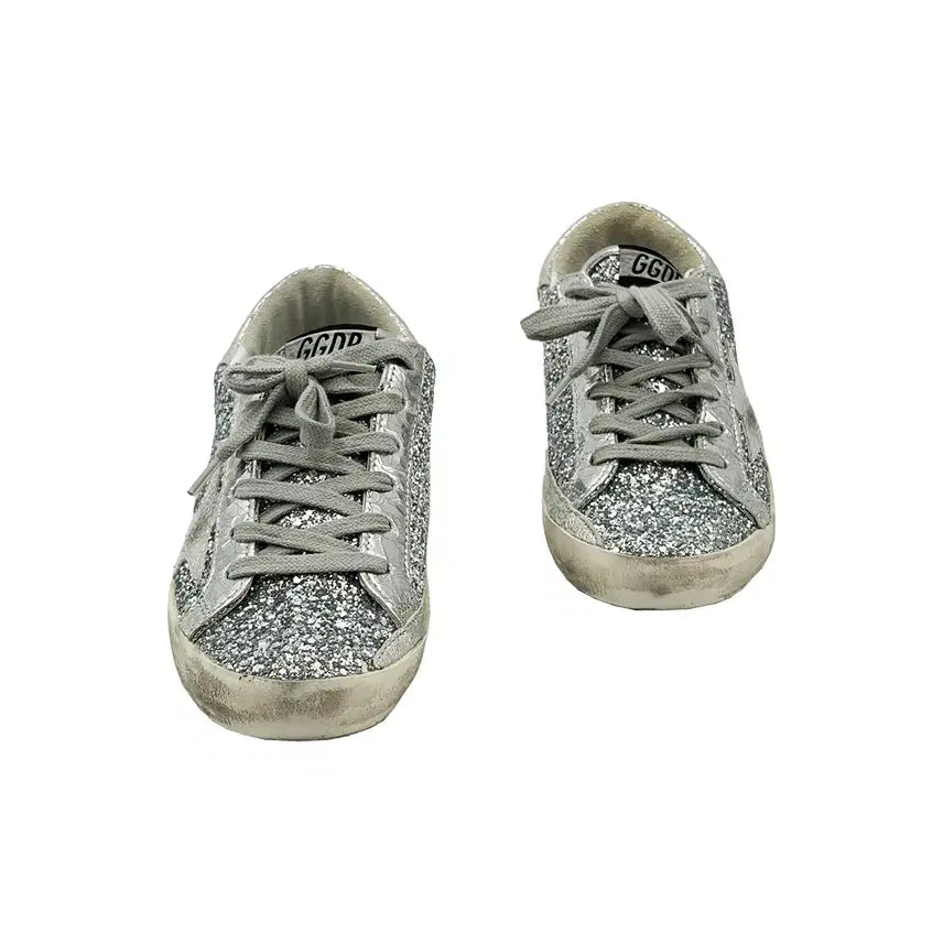 [BUNJANG] Golden Goose Superstar Silver Glitter Sneakers / 골든구스 Golden Goose 슈퍼스타 실버 글리터 스니커즈 35