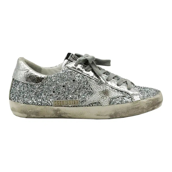 [BUNJANG] Golden Goose Superstar Silver Glitter Sneakers / 골든구스 Golden Goose 슈퍼스타 실버 글리터 스니커즈 35